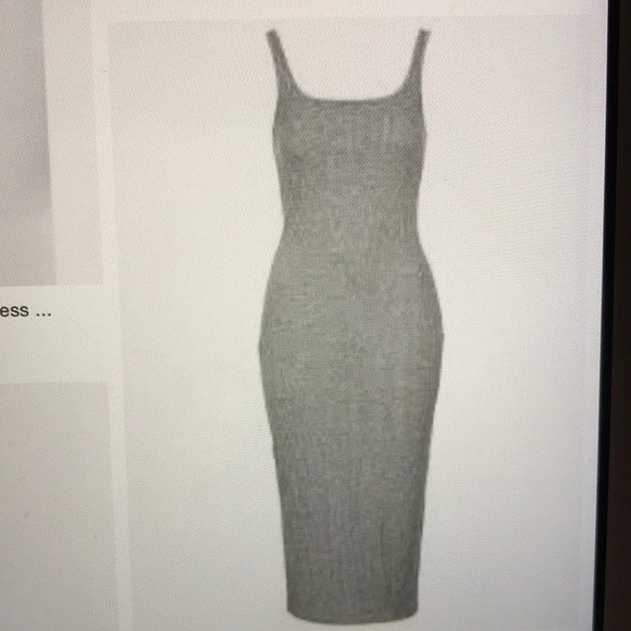 TopShop Grey Cotton Sheath / Scuba Dress NWT - Picture 5 of 7